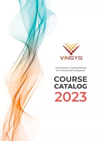 Vinsys Arabia Course Catalogue