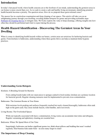 Health Hazard Identification - Discovering The Germiest Areas In Your Dwelling