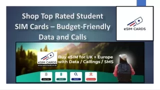 Student SIM Cards – Great Deals on Data and Texts