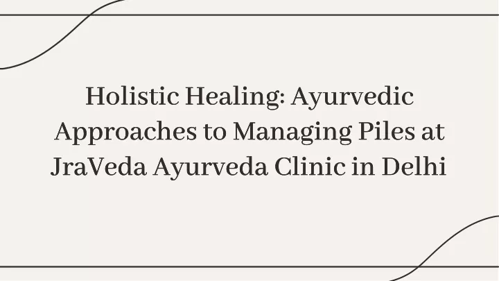 holistic healing ayurvedic approaches to managing