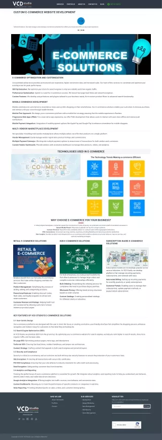 E-commerce solutions