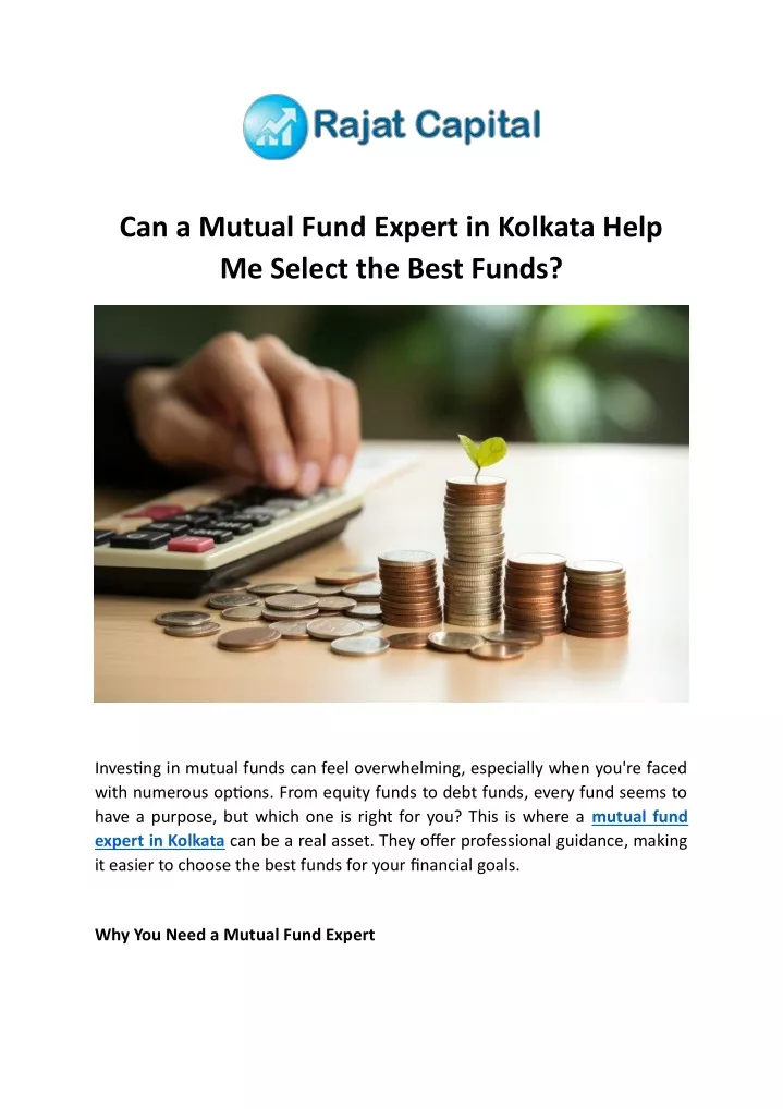 can a mutual fund expert in kolkata help