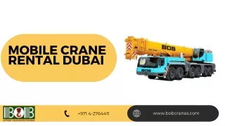 mobile crane rental dubai