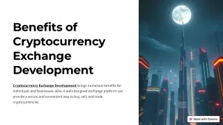 benefits of cryptocurrency exchange development