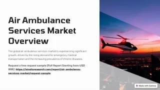 Air Ambulance Services Market report by 2030