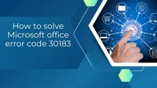 Microsoft office error code 30183