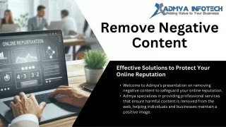 Remove Negative Content