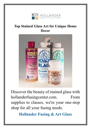 Top Stained Glass Art for Unique Home Decor