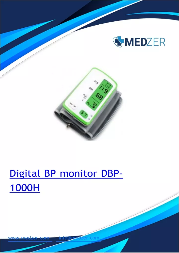 digital bp monitor dbp 1000h