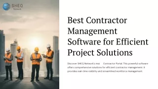 Best Contractor Management Software for Efficient Project Solutions