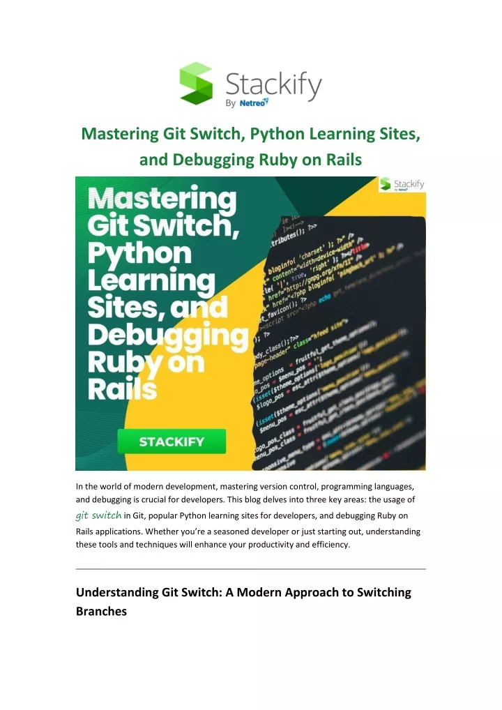 mastering git switch python learning sites