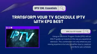 Optimize IPTV with the Best EPG for Your Schedule