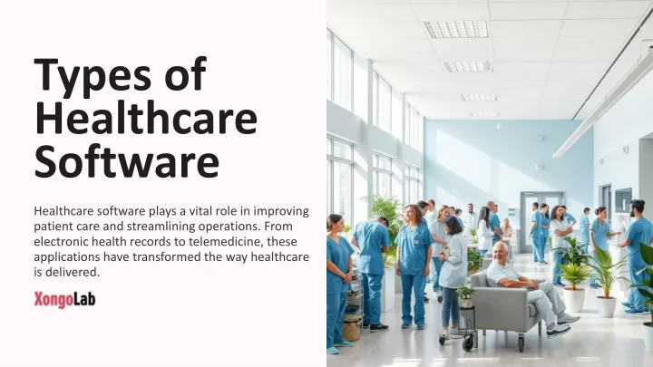 types of healthcare software