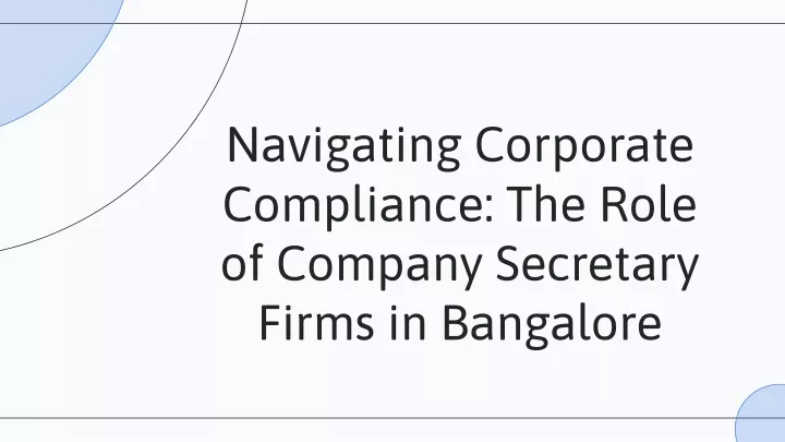 navigating corporate compliance the role