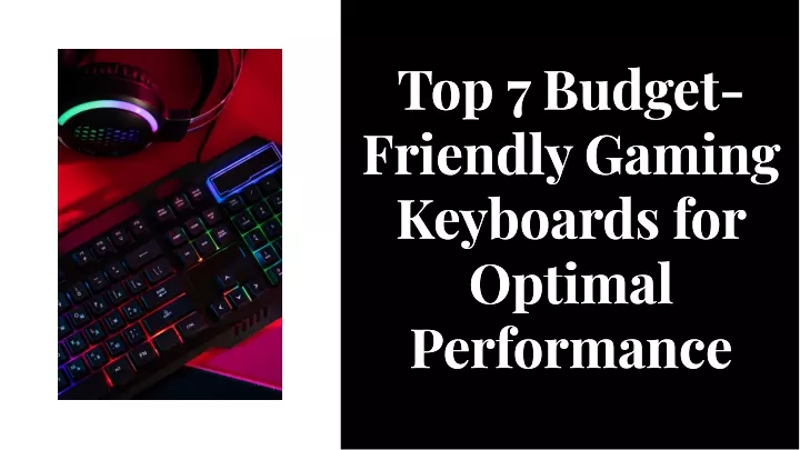 top 7 budget friendly gaming keyboards