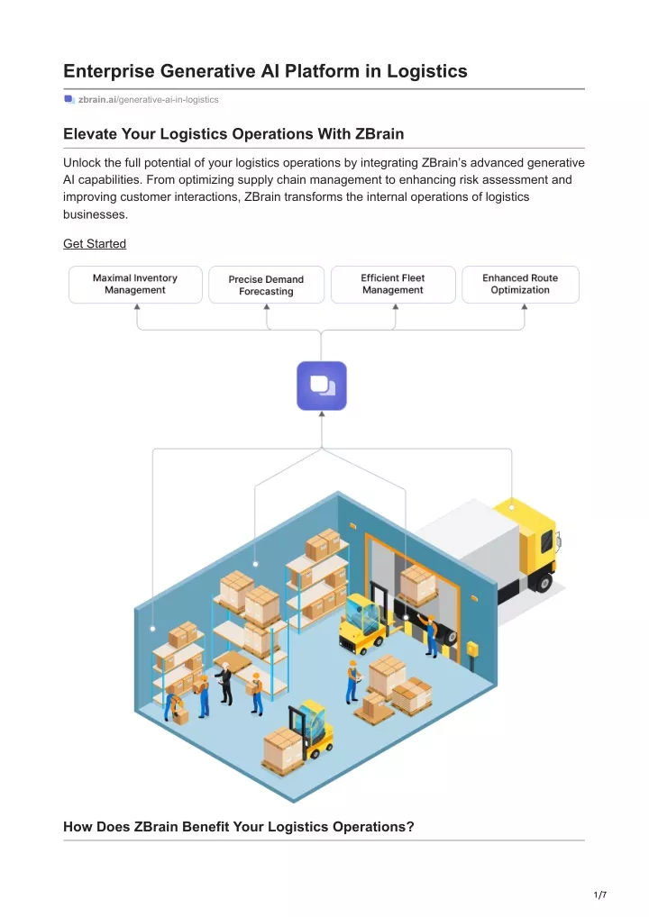 enterprise generative ai platform in logistics