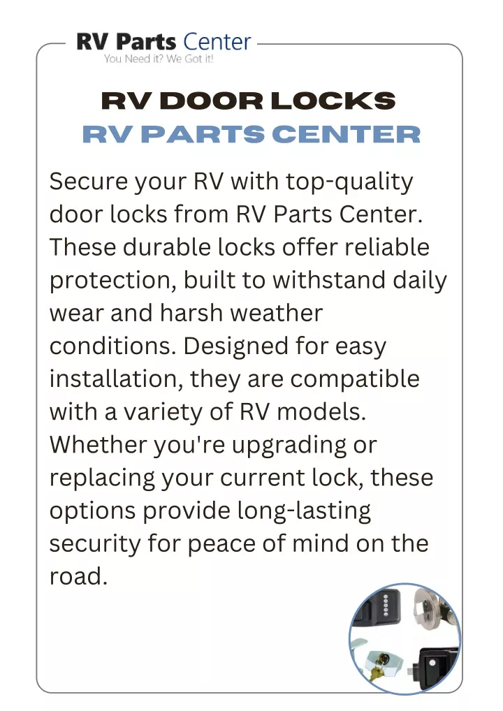 rv door locks rv parts center