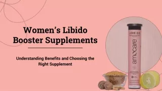 Women’s Libido Booster Supplements