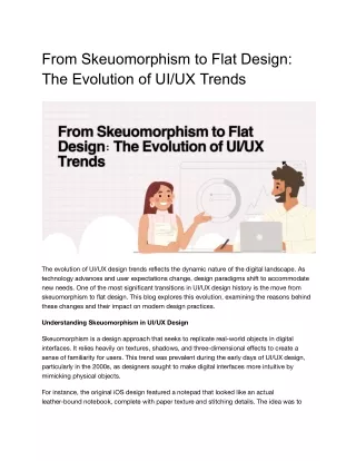 From Skeuomorphism to Flat Design_ The Evolution of UI_UX Trends