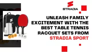 Buy Table Tennis Racquet Sets| STRADIA SPORT| High-Quality Sports Equipment