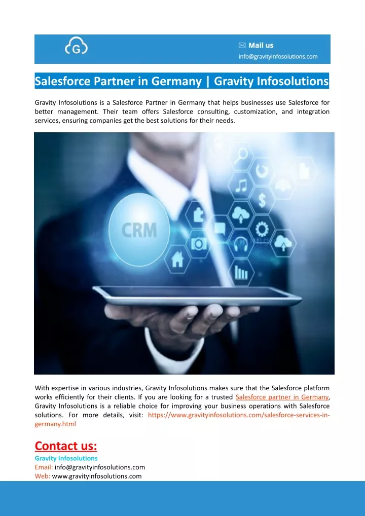 salesforce partner in germany gravity