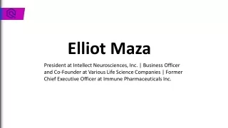 Elliot Maza - A Growth-Oriented Executive From Fort Lee, NJ