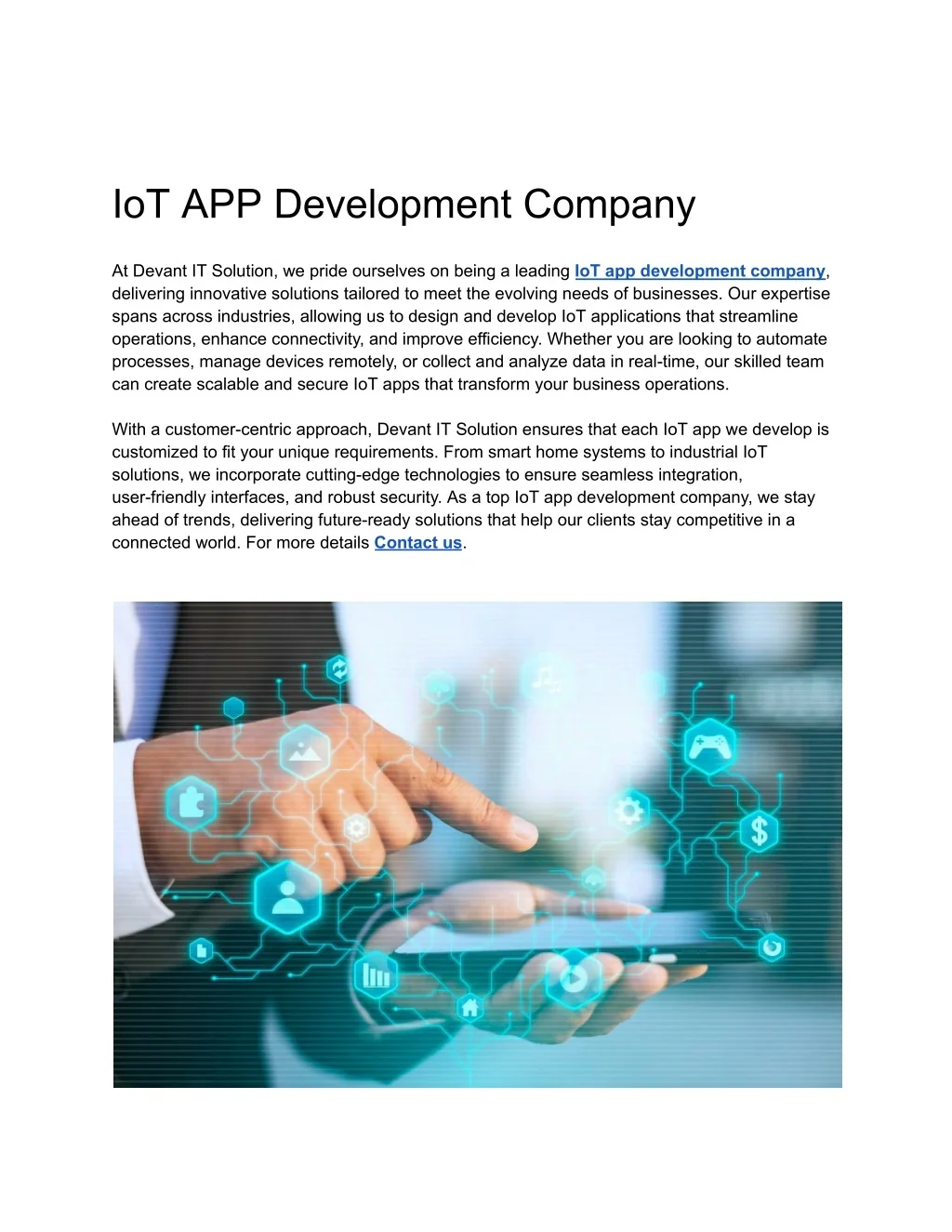 PPT - IoT APP Development Company PowerPoint Presentation, free ...