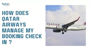how does qatar airways manage my booking check in