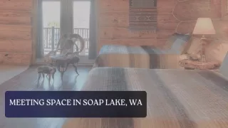 meeting space in soap lake wa