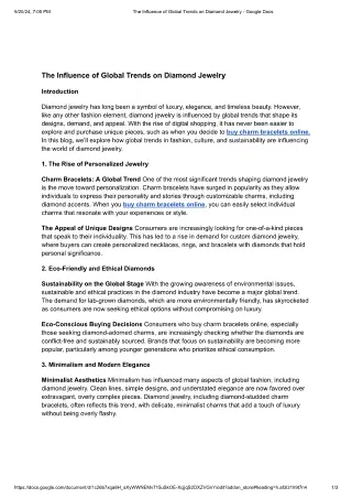The Influence of Global Trends