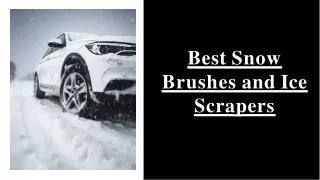 best snow brushes and ice scrapers