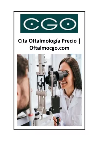 cita oftalmolog a precio oftalmocgo com