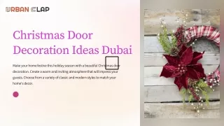 Christmas Door Decoration Idea in Dubai 