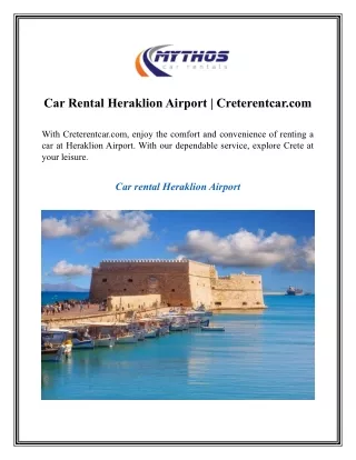 Car Rental Heraklion Airport  Creterentcar