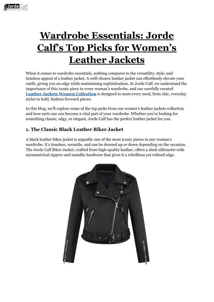 wardrobe essentials jorde calf s top picks