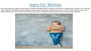 jeans for woman
