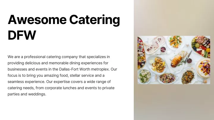 awesome catering dfw