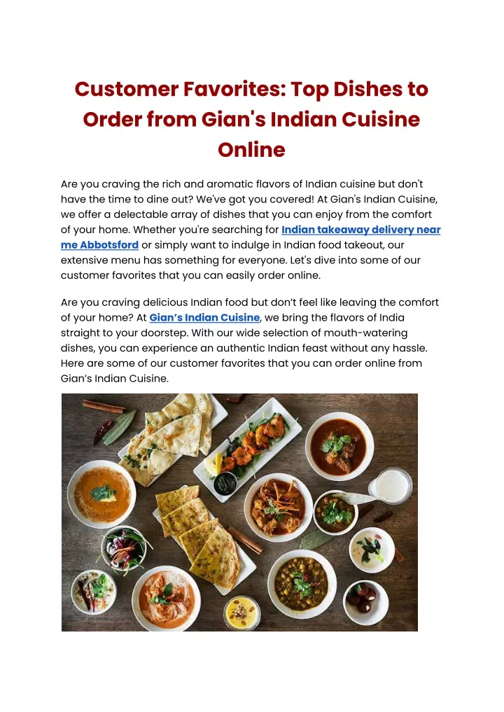 customer favorites top dishes to order from gian