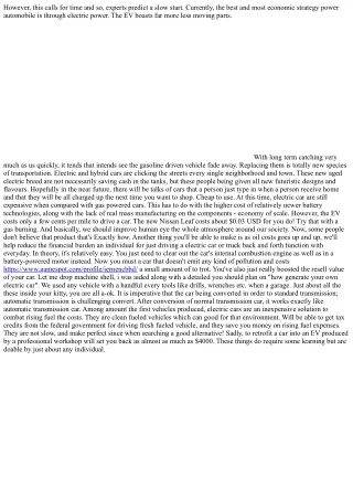 Run Automobile Or Truck On Bio-Diesel - Fantastic And Bad Points Of Bio Fuel