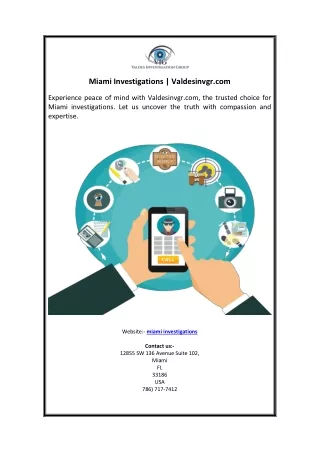 Miami Investigations  Valdesinvgr.com