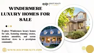 Windermere Luxury Homes For Sale