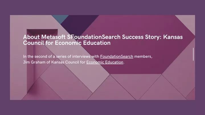 about metasoft sfoundationsearch success story