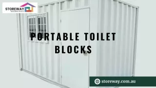 Portable Toilet Blocks