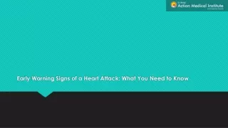 Early Warning Signs of a Heart Attack: What You Need to Know