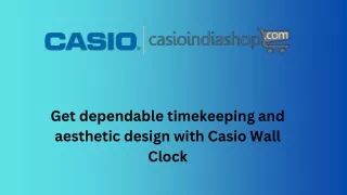 Get dependable timekeeping and aesthetic design with Casio Wall Clock