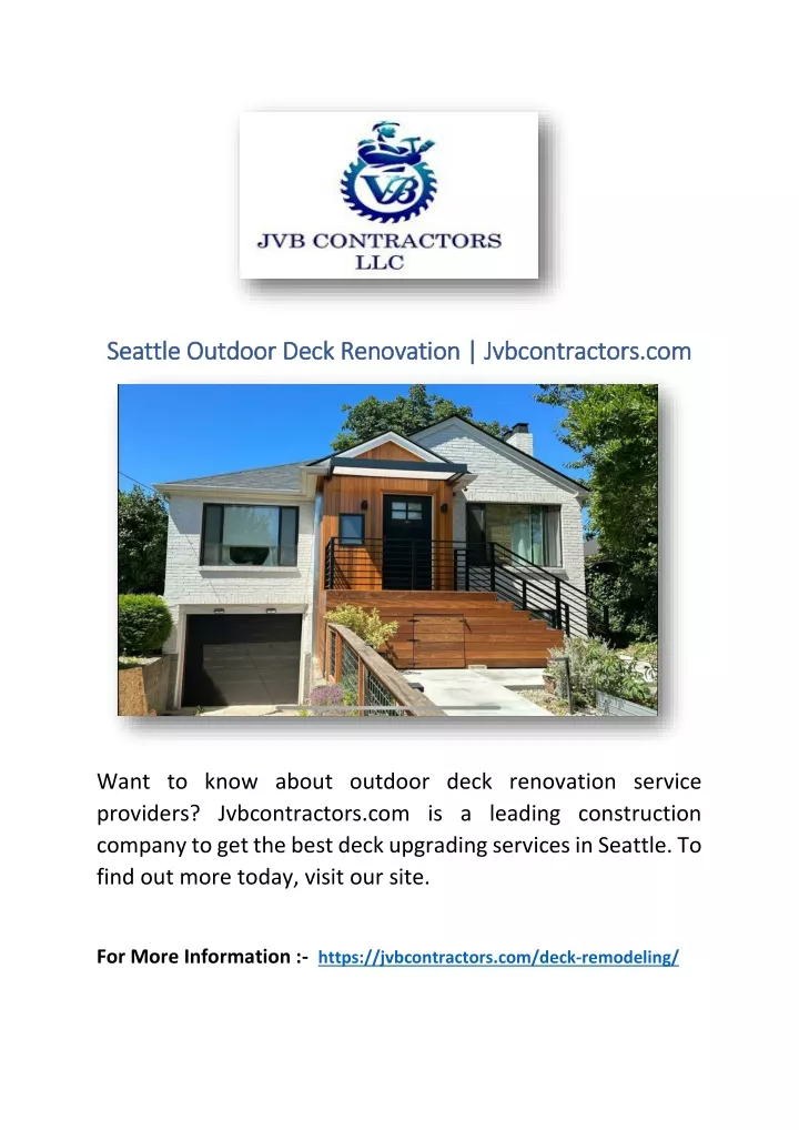 seattle outdoor deck renovation jvbcontractors