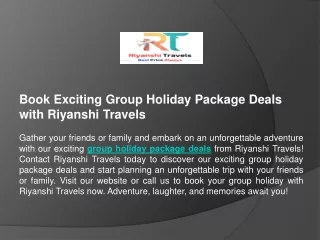Book Amazing Holiday Deals Packages Online For Dubai with Riyanshi Travels