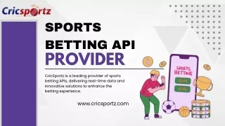 Unlock Winning Strategies with CricSportz Sports Betting APIs