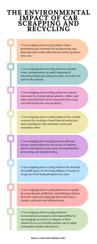 The environmental impact of car scrapping and recycling