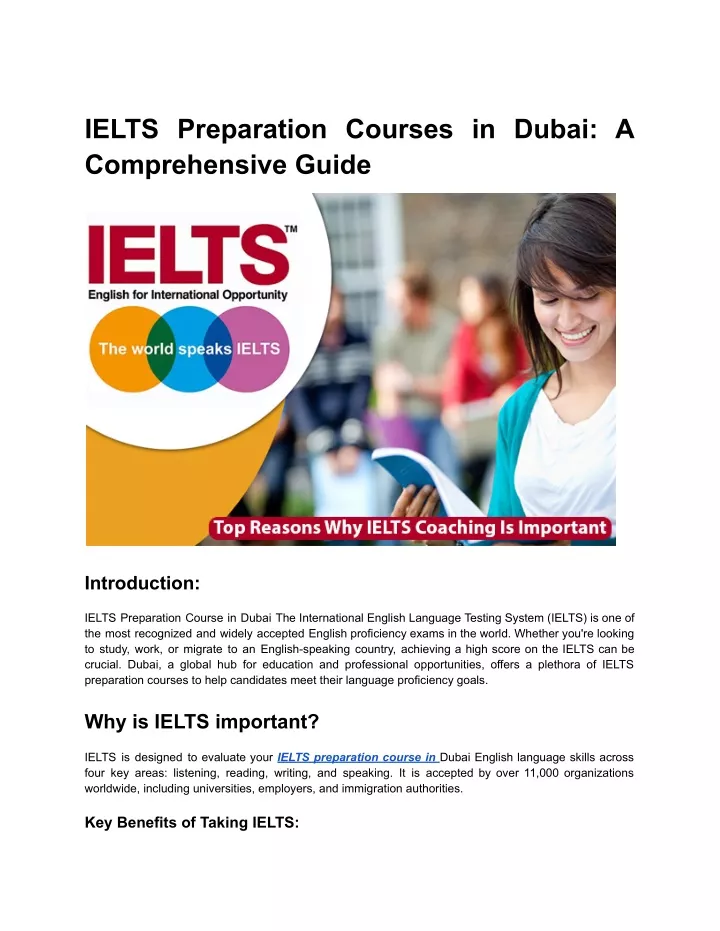 ielts preparation courses in dubai